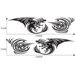 2 PCS/Set D-498 Pterosaur Spitfire Pattern Car Modified Decorative Sticker, D-498