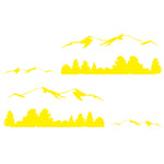 2 PCS/Set D-684 Mountain Totem Pattern Car Modified Decorative Sticker, D-684