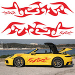 2 PCS/Set D-925 Flame Pattern Car Modified Decorative Sticker, D-925, D-924