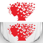 D-956 Butterfly Girl Pattern Car Modified Decorative Sticker, D-956