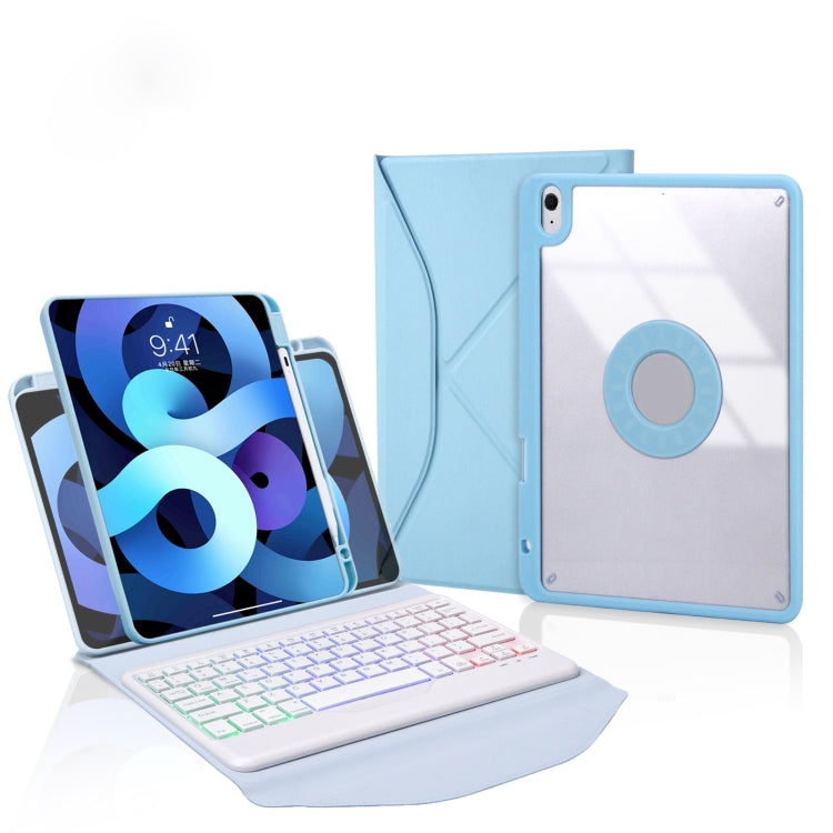 Z11BS Pen Slot Backlight Bluetooth Keyboard Leather Tablet Case, For iPad Pro 11 2021/2020/2018, For iPad Air 11 2025 / 2024 / Air 5 / Air 4, For iPad 10.2 2021/2020/2019