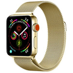 Milanese Stainless Steel Watch Band For Apple Watch Series, 7 45mm / 6&SE&5&4 44mm / 3&2&1 42mm, 7 41mm / 6&SE&5&4 40mm / 3&2&1 38mm