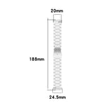 For Huawei Watch Fit 2 Three-bead Metal Stainless Steel Watch Band