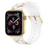 Square Buckle Color Printing Watch Band For Apple Watch Series, 7 45mm / 6&SE&5&4 44mm / 3&2&1 42mm, 7 41mm / 6&SE&5&4 40mm / 3&2&1 38mm