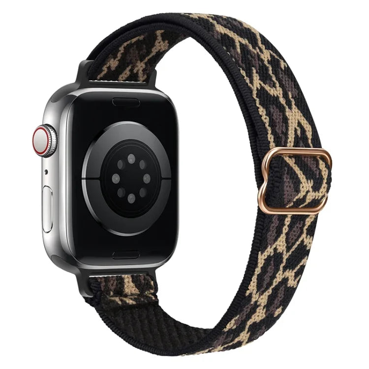 Small Waist Nylon Watch Band For Apple Watch Series, 7 45mm / 6&SE&5&4 44mm / 3&2&1 42mm, 7 41mm / 6&SE&5&4 40mm / 3&2&1 38mm