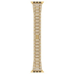 Diamond Metal Watch Band For Apple Watch Series, 7 45mm / 6&SE&5&4 44mm / 3&2&1 42mm, 7 41mm / 6&SE&5&4 40mm / 3&2&1 38mm