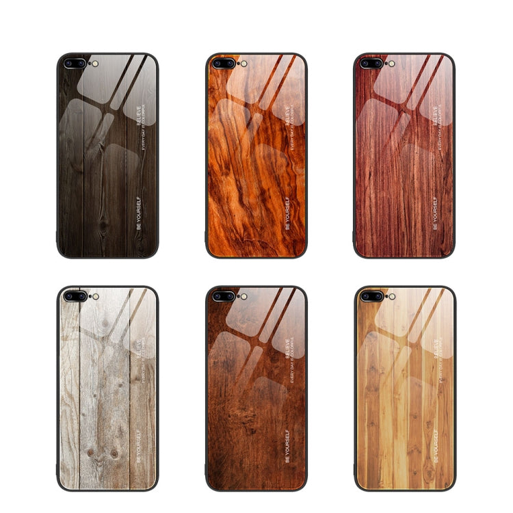 Wood Grain Glass Protective Case, For iPhone 7 Plus, For iPhone 11, For iPhone 14 Plus, For iPhone 14 Pro, For iPhone 14