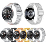 20mm Universal Seven-bead Stainless Steel Watch Band, 20mm