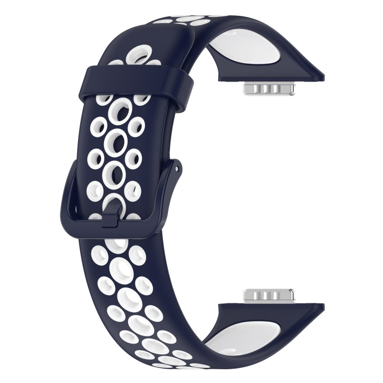For Huawei Watch Fit 2 Two-Color Breathable Silicone Watch Band