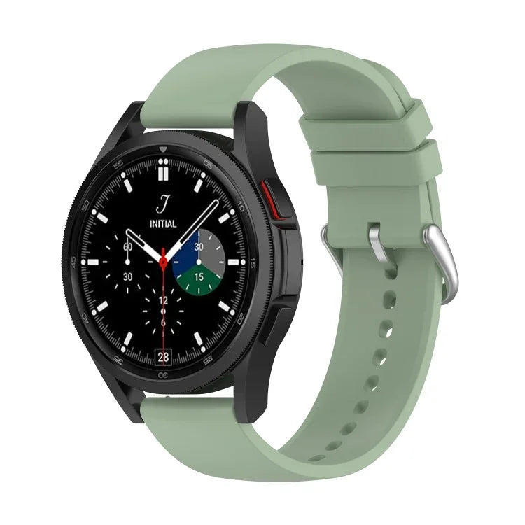 20mm Round Tail Silicone Watch Band, For Samsung Galaxy Watch 5 40mm, For Samsung Galaxy Watch 5 44mm, For Samsung Galaxy Watch 5 Pro 45mm