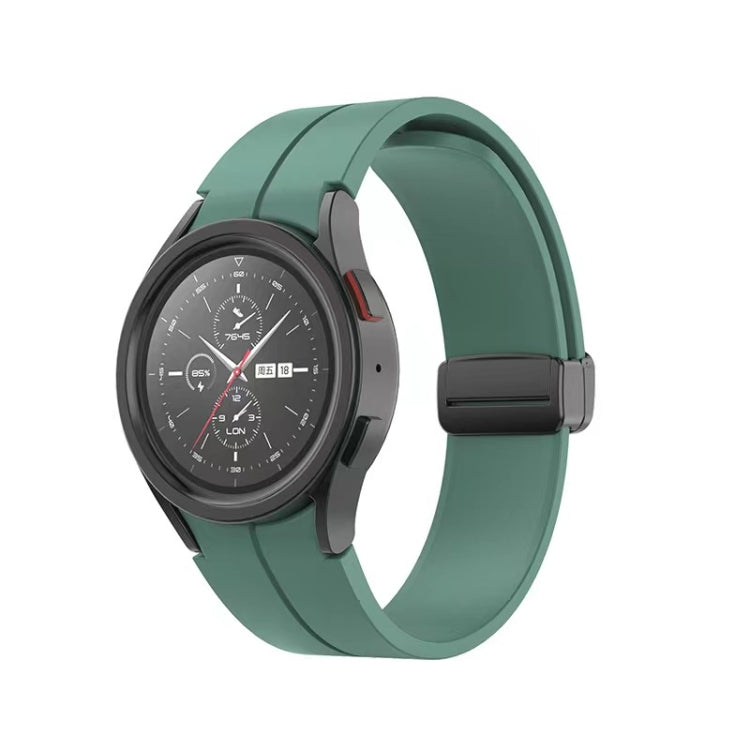 Folding Buckle Silicone Watch Band, For Samsung Galaxy Watch5 40mm / 44mm / Pro 45mm