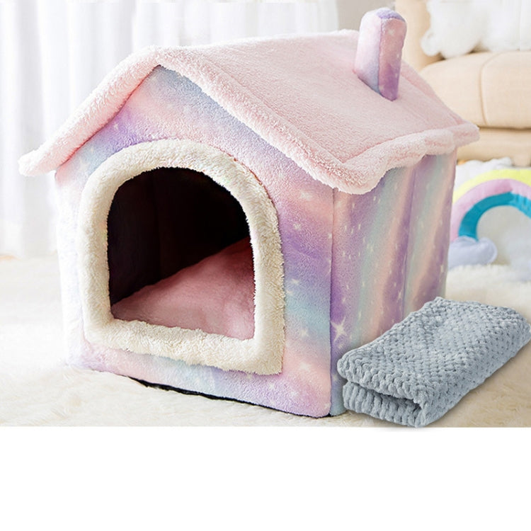 House Type Universal Removable and Washable Pet Dog Cat Bed Pet Supplies, M