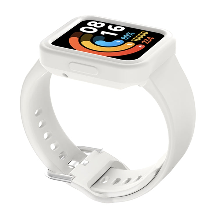 Solid Color Silicone Integrated Watch Band, For Xiaomi Redmi Watch / Watch Lite, For Xiaomi Redmi Watch 2 / Watch 2 Lite