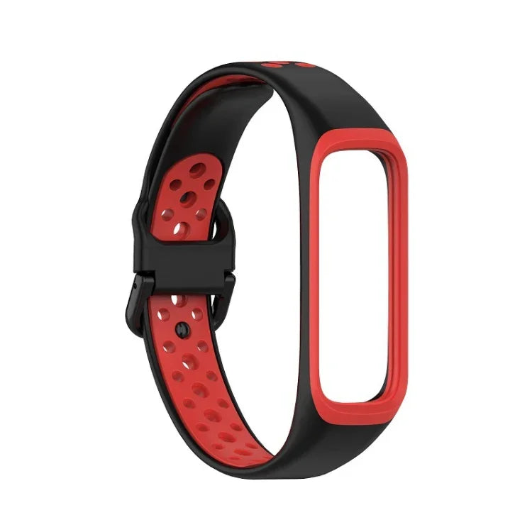 SM-R220 Two-color Silicone Watch Band, For Samsung Galaxy Fit 2