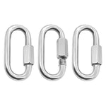 304 Stainless Steel Quick Connect Ring Runway Buckle, 5 PCS 3.5mm, 5 PCS 4mm, 3 PCS 5mm, 3 PCS 6mm, 2 PCS 7mm, 2 PCS 8mm, 9mm, 10mm