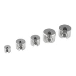 316 Stainless Steel Garden Wire Rope Fixed Clip, 2 PCS M4x2, 2 PCS M8x3, 2 PCS M8x4, 2 PCS M10x5, 2 PCS M10x6