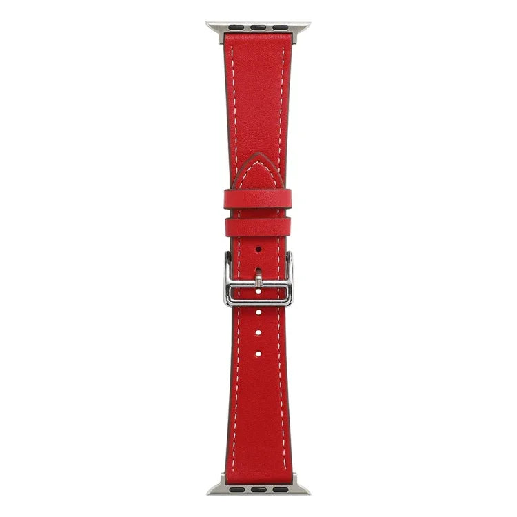 Single Lap Microfiber Leather Watch Band For Apple Watch Series, 7 45mm / 6&SE&5&4 44mm / 3&2&1 42mm, 7 41mm / 6&SE&5&4 40mm / 3&2&1 38mm