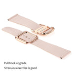 Black Square Buckle Silicone Watch Band For Apple Watch Series, 7 45mm / 6&SE&5&4 44mm / 3&2&1 42mm, 7 41mm / 6&SE&5&4 40mm / 3&2&1 38mm
