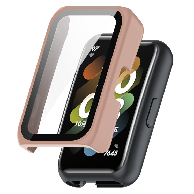 PC + Tempered Film Integrated Protective Watch Case, For Huawei Watch Fit Mini, For Xplora X5 Play Children Watch