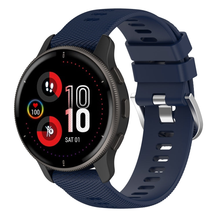 20mm Cross Textured Silicone Watch Band, For Garmin Venu 2Plus
