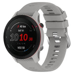 18mm Cross Textured Silicone Watch Band, For Garmin Forerunner255S