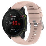 18mm Cross Textured Silicone Watch Band, For Garmin Forerunner255S