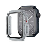 Screen Tempered Glass Film Armor Waterproof Watch Case, For Apple Watch Series 9 / 8 / 7 45mm, For Apple Watch Series 9 / 8 / 7 41mm