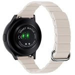 22mm Magnetic Buckle Leather Watch Band, For Samsung Galaxy Watch3 45mm