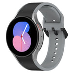 Two-color Silicone Watch Band, For Samsung Galaxy Watch4 Classic 46mm / Watch4 44mm, For Samsung Galaxy Watch4 Classic 42mm / Watch4 40mm, For Samsung Galaxy Watch5 Pro / Watch5
