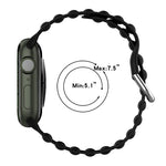 Ocean Ripple Watch Band, For Apple Watch Series 8&7 41mm / SE 2&6&SE&5&4 40mm