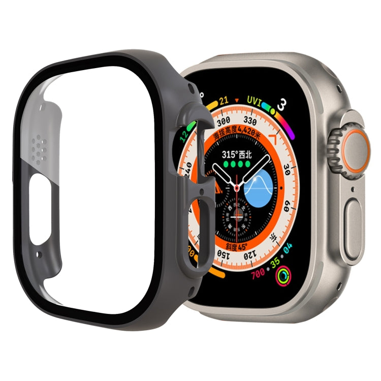 Tempered Glass Film PC Watch Case, For Apple Watch Ultra 1 / 2 / 3 49mm