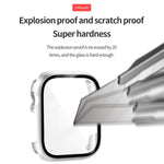 Tempered Glass Film PC Watch Case, For Apple Watch Series SE 3&SE 2&6&SE&5&4 44mm, For Apple Watch Series SE 3&SE 2&6&SE&5&4 40mm