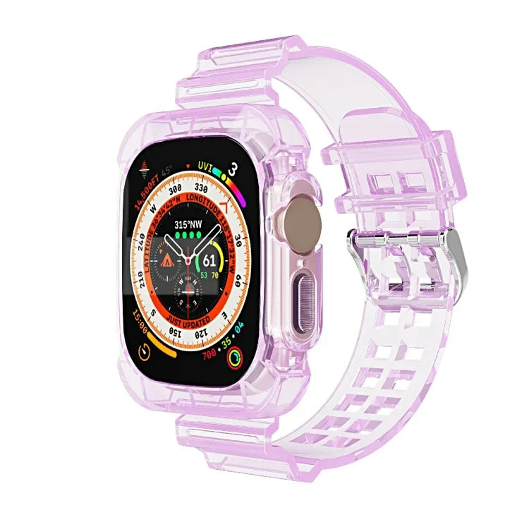 Glacier Transparent TPU Integrated Watch Band, For Apple Watch Ultra 49mm