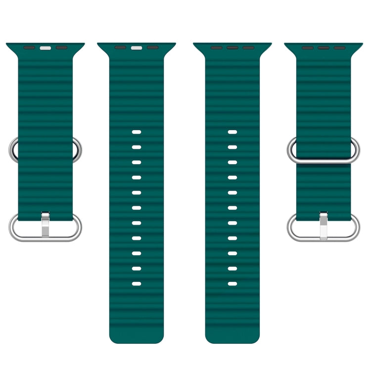Ocean Silicone Watch Band, For Apple Watch Series 8&7 41mm, For Apple Watch Series 8&7 41mm / SE 2&6&SE&5&4 40mm