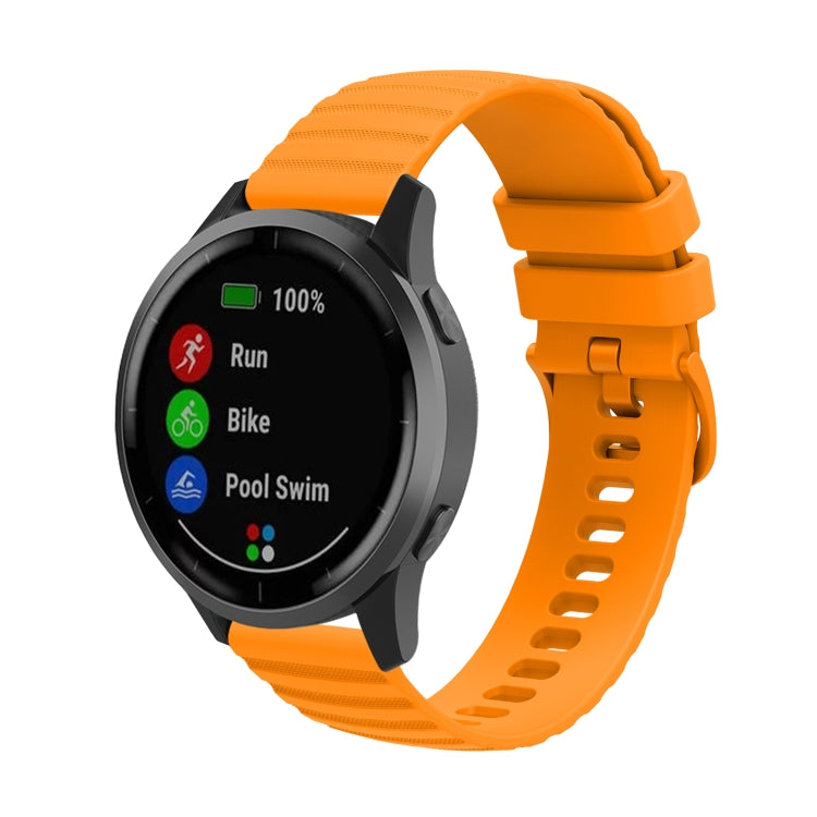 Universal Wave Pockmark Texture Silicone Watch Band, 20mm, 22mm