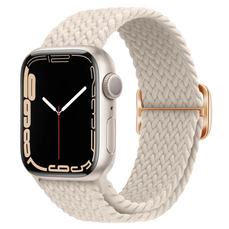 Buckle Nylon Braided Watch Band, For Apple Watch Series 8&7 41mm / SE 2&6&SE&5&4 40mm / 3&2&1 38mm, For Apple Watch Series 8&7 41mm / SE 2