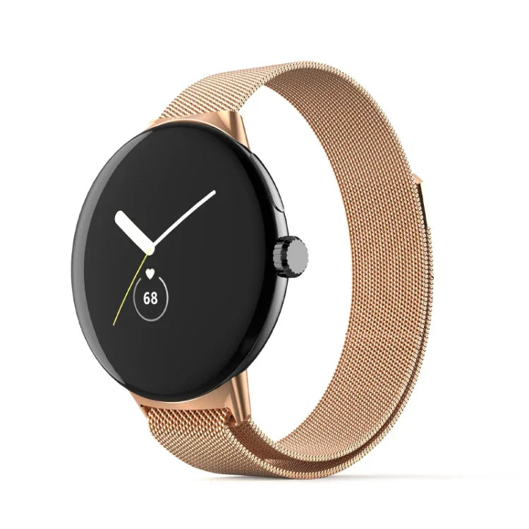Milanese Stainless Steel Metal Watch Band, For Google Pixel Watch
