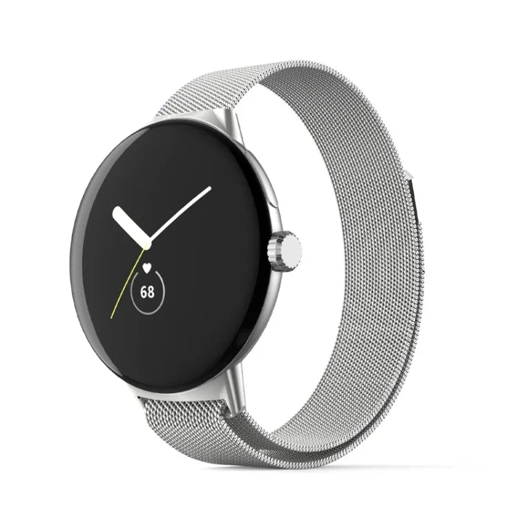 Milanese Stainless Steel Metal Watch Band, For Google Pixel Watch