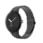 Three Strains Stainless Steel Metal Watch Band, For Google Pixel Watch 5 / 4 / 3 / 2 / 1 41mm