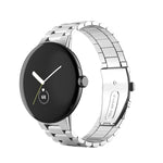 Three Strains Stainless Steel Metal Watch Band, For Google Pixel Watch 5 / 4 / 3 / 2 / 1 41mm