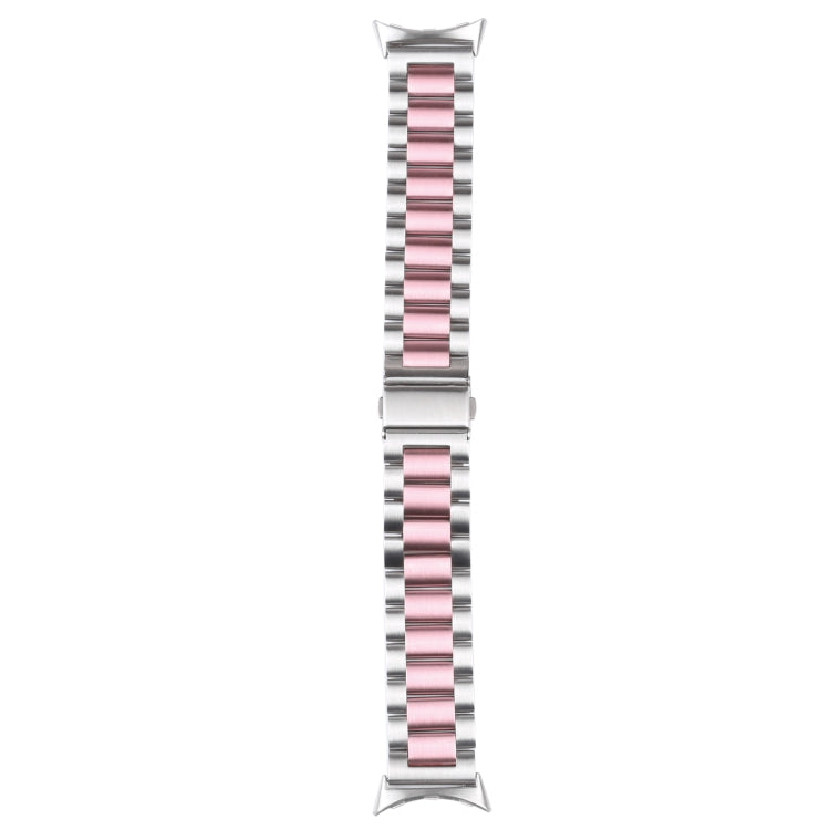 Three Strains Stainless Steel Metal Watch Band, For Google Pixel Watch 5 / 4 / 3 / 2 / 1 41mm