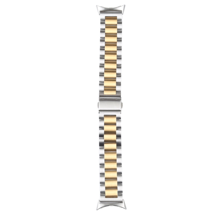 Three Strains Stainless Steel Metal Watch Band, For Google Pixel Watch 5 / 4 / 3 / 2 / 1 41mm