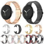 Three Strains Stainless Steel Metal Watch Band, For Google Pixel Watch 5 / 4 / 3 / 2 / 1 41mm