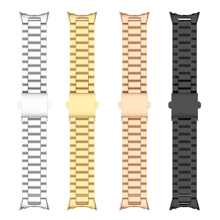 Three Strains Stainless Steel Metal Watch Band, For Google Pixel Watch 5 / 4 / 3 / 2 / 1 41mm