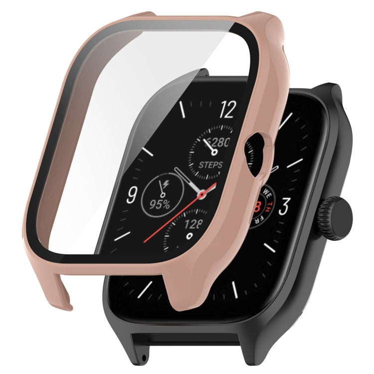 PC + Tempered Glass Integrated Protective Watch Case, For Amazfit GTS 4