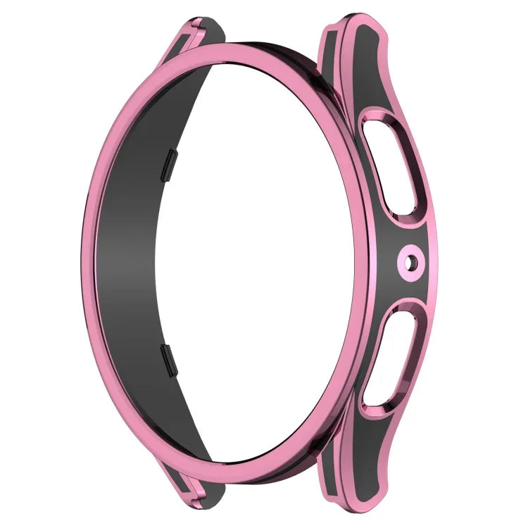 Hanging Sculpture Two-color Protective Watch Case with Tempered Glass Film, For Samsung Galaxy Watch5 Pro 45mm, For Samsung Galaxy Watch5 40mm, For Samsung Galaxy Watch5 44mm, For Samsung Galaxy Watch4 40mm, For Samsung Galaxy Watch4 44mm