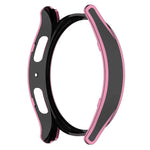 Hanging Sculpture Two-color Protective Watch Case with Tempered Glass Film, For Samsung Galaxy Watch5 Pro 45mm, For Samsung Galaxy Watch5 40mm, For Samsung Galaxy Watch5 44mm, For Samsung Galaxy Watch4 40mm, For Samsung Galaxy Watch4 44mm