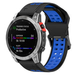 Quick Release Double Row Silicone Watch Band, For Garmin Descent G1 / Coros Vertix 22mm, For Garmin Enduro / Coros Vertix 2 26mm
