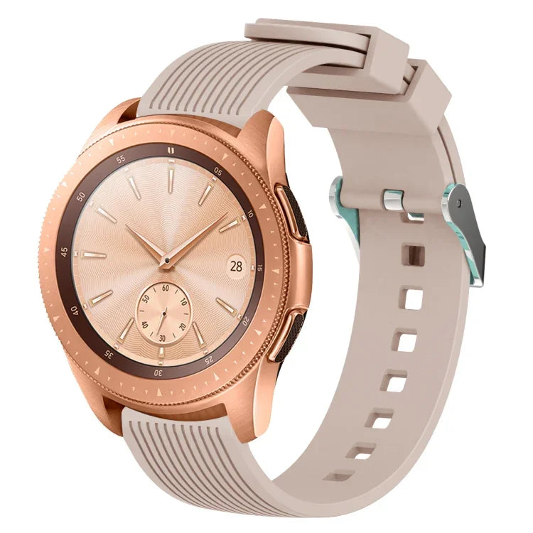 20mm Vertical Grain Silicone Watch Band, For Samsung Galaxy Watch5 40mm/44mm / Watch5 Pro