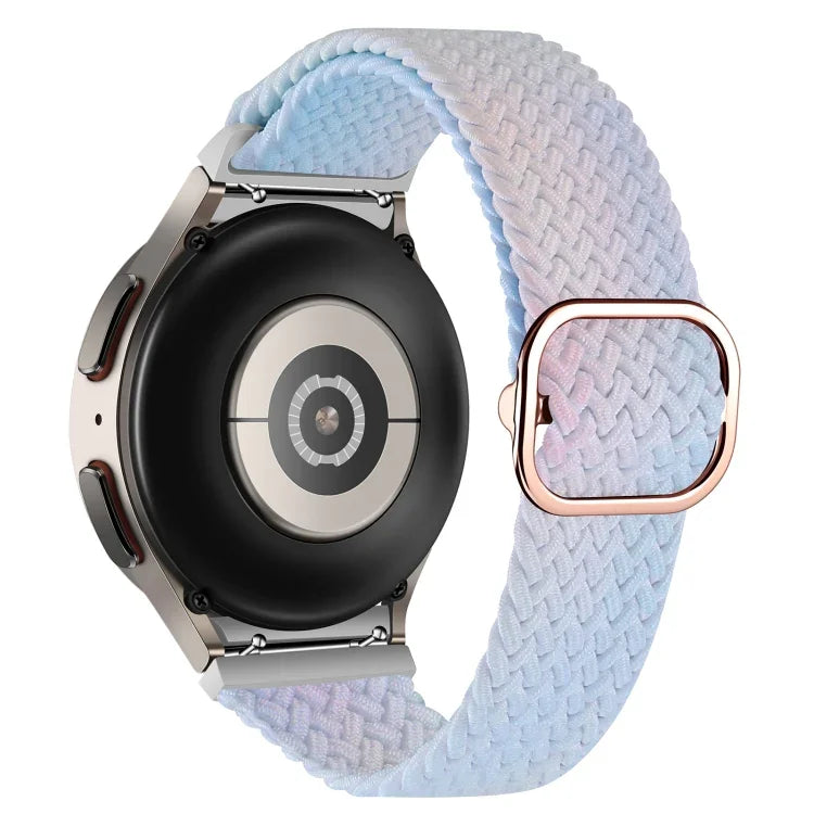 For Samsung Galaxy Watch 5 / Watch 5 Pro / Watch 4 Weave Gradient Color Watch Band